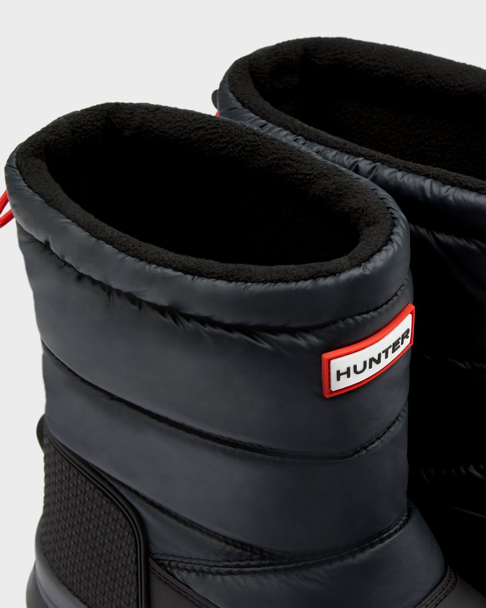 Hunter Mujer Original Insulated Short - Botas de Nieve Negras - 457-WCDVEG
